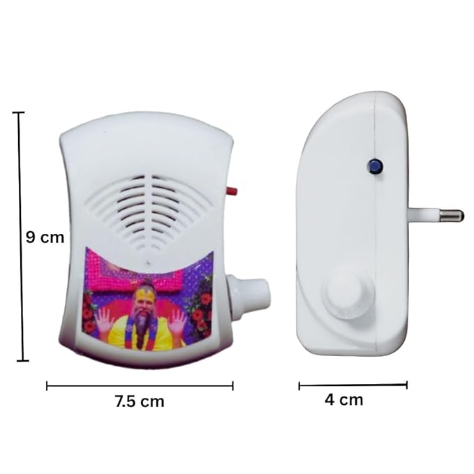 Premanand ji maharaj radha vallabh ji Mantra Chanting Box Player for Prayer Mantra Device (220/240V AC Power) Continuous Chants Speaker Jaap Meditation