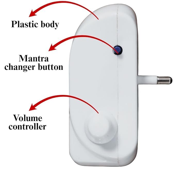 Premanand ji maharaj radha vallabh ji Mantra Chanting Box Player for Prayer Mantra Device (220/240V AC Power) Continuous Chants Speaker Jaap Meditation